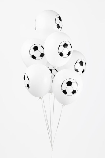 Ballons de football blancs 30.5cm 8pcs