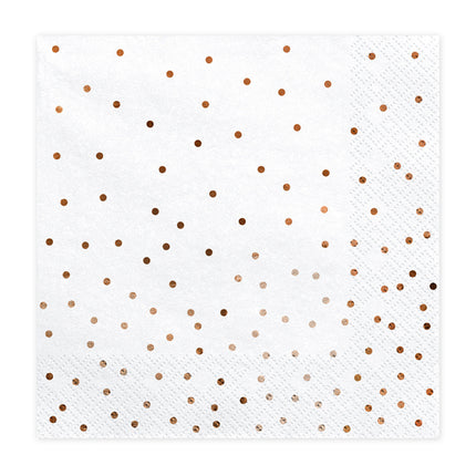 Serviettes à pois 33cm 20pcs