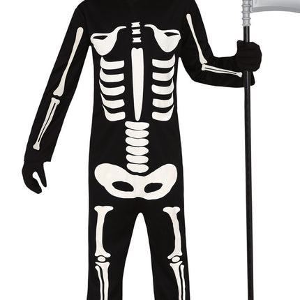 Costume d'Halloween Squelette Enfant Noir et Blanc