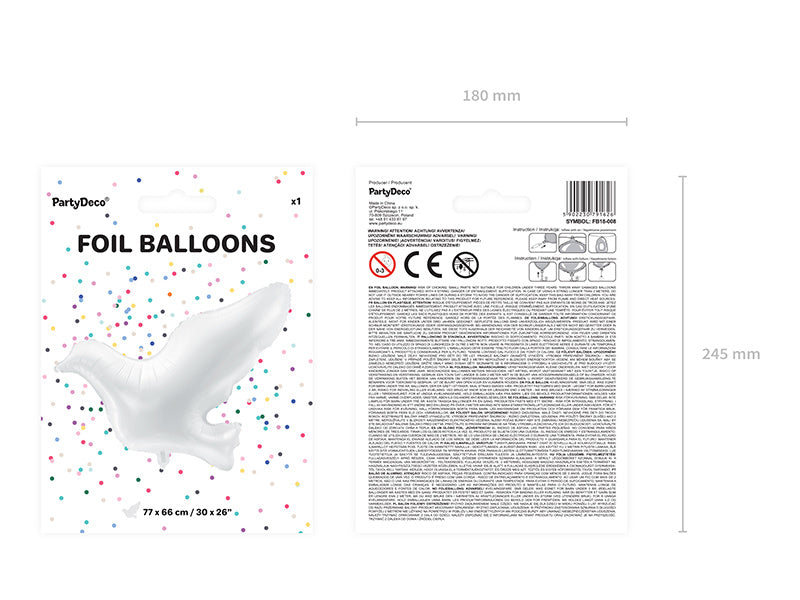 Ballon à l'hélium colombe vide 77cm
