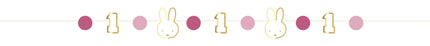 Guirlande Miffy1 an rose 80cm