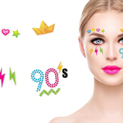 Autocollants pour le visage 90'S