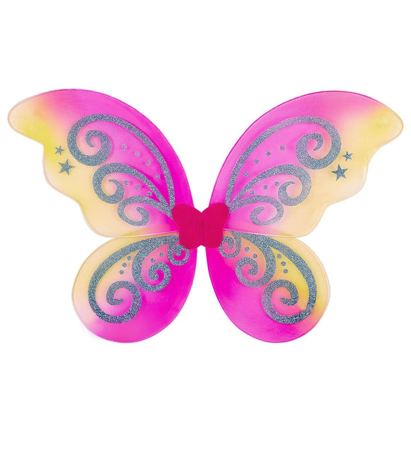 Ailes colorées pailletées