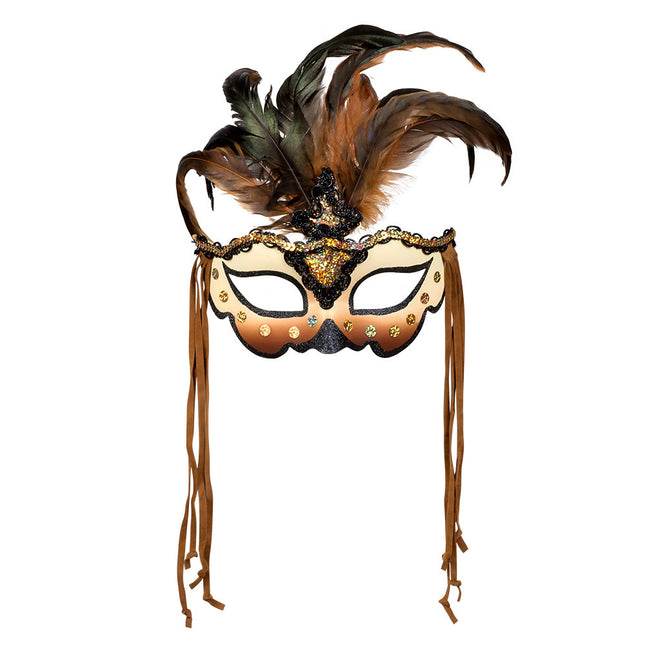 Masque d'Halloween Voodoo Glitter