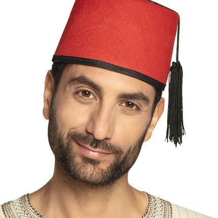 Chapeau Fez rouge