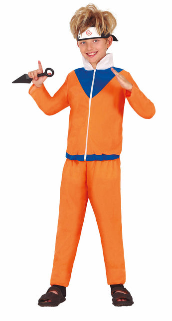 Costume de ninja enfant orange