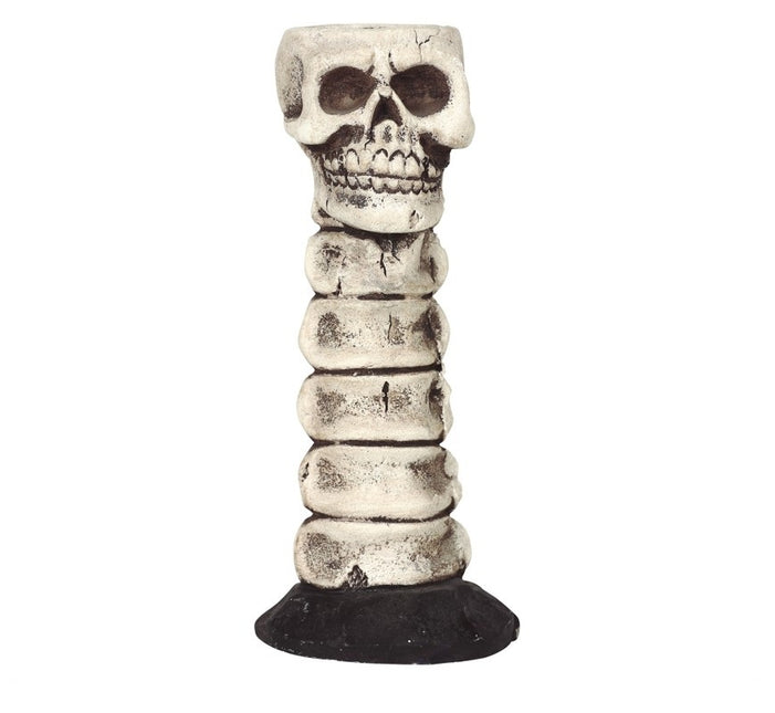 Bougeoir Halloween Crâne 17cm
