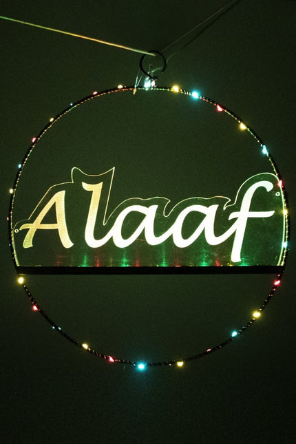 Fenêtre-Porte Cercle Alaaf éclairé
