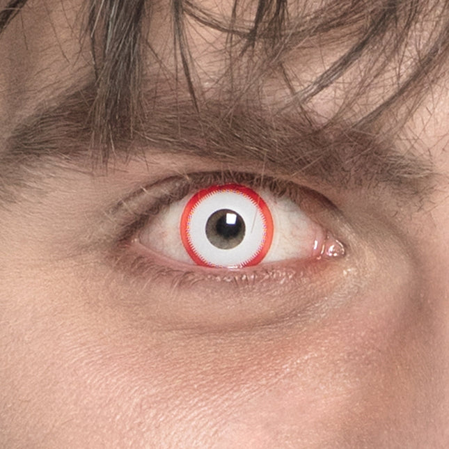 Lentilles de couleur Psycho White Red