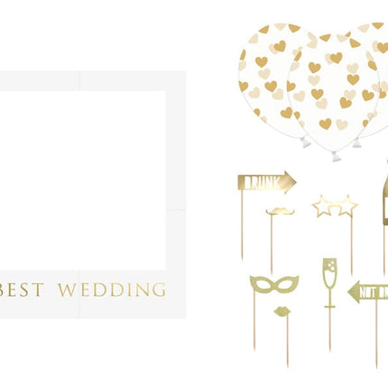 Cadre de photomaton pour le mariage