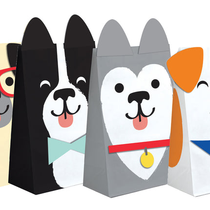 Sacs de fête Chiens 20cm 8pcs