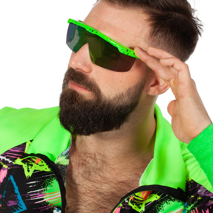 Lunettes vertes néon 80's