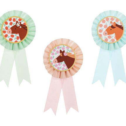 Rosette de cheval 3pcs