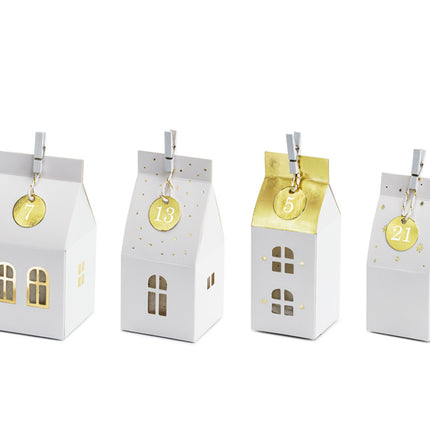 Calendrier de l'Avent Maisons blanches