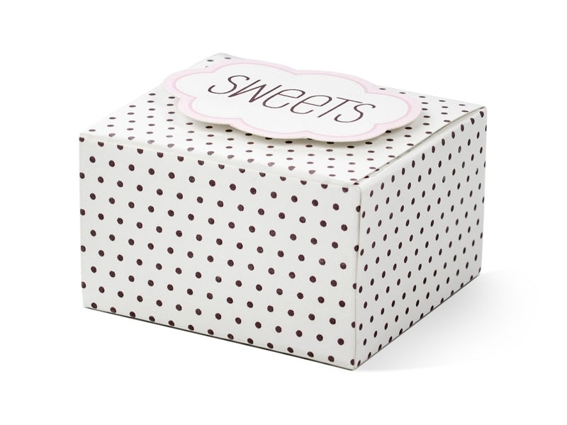 Boîtes cadeaux Sweets roses 6cm 6pcs