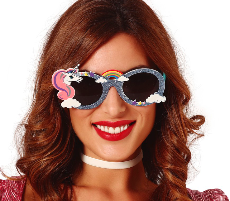 Lunettes de licorne pailletées