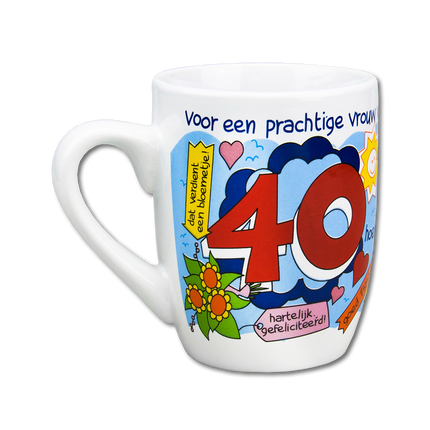 Mug 40 Years Woman 12cm