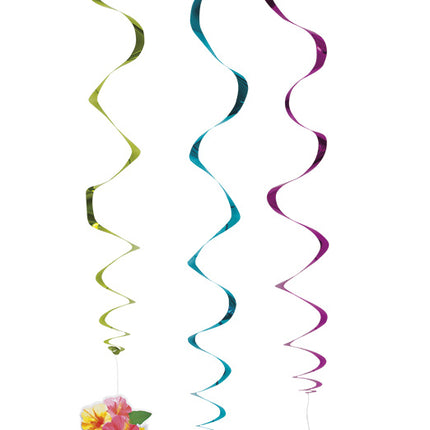 Décoration suspendue Hawaii 60cm 3pcs