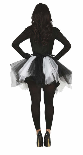 Robe d'Halloween Squelette Dames Noir