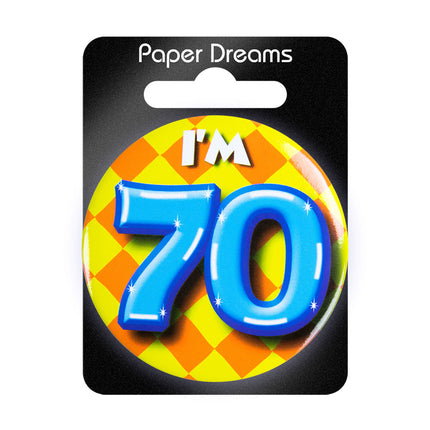 J'ai 70 ans Bouton 70 ans 5.5cm