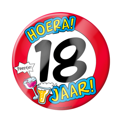 Tapis à bière 18 ans 12.5cm 6pcs