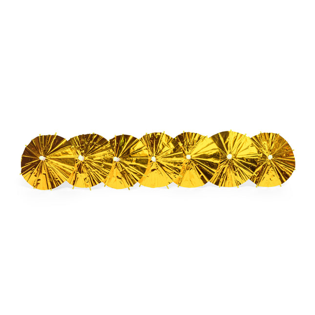 Bâtons de cocktail dorés Parasol 10cm 10pcs