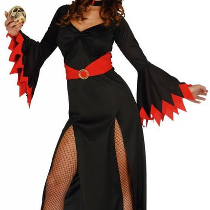 Costume d'Halloween Femme Sorcière Rouge