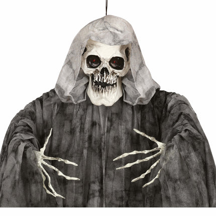 Décoration suspendue d'Halloween Squelette avec lumière 1.7m