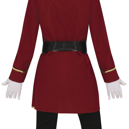 Costume de pirate fille rouge