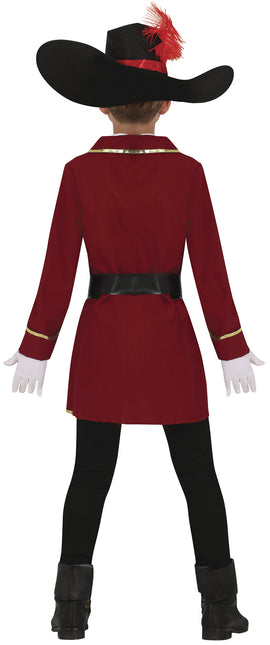 Costume de pirate fille rouge
