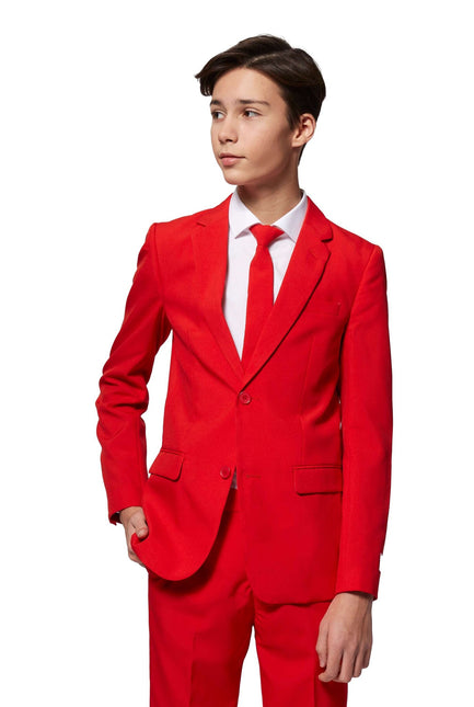 Costume rouge Garçon Ado <tc>OppoSuits</tc>