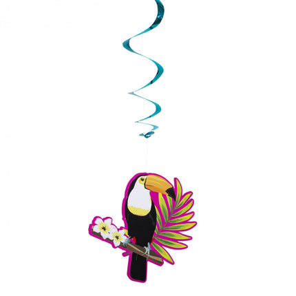 Décoration suspendue Toucan 85cm 2pcs