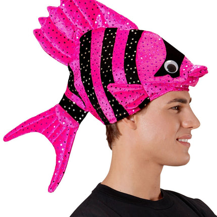 Chapeau poisson rose