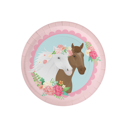 Assiettes Cheval 23cm 8pcs