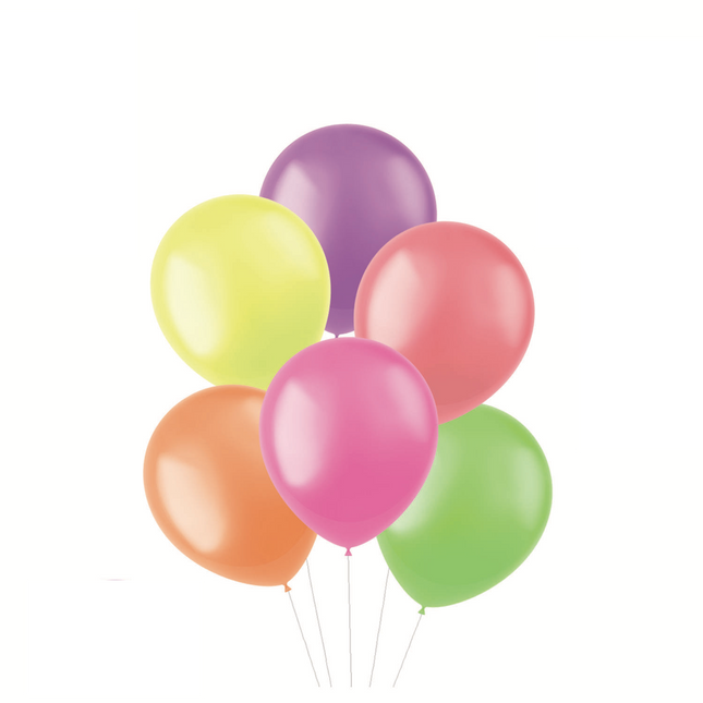 Ballons colorés néon 30cm 100pcs
