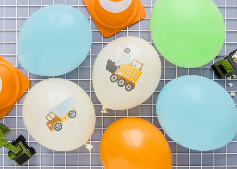 Ballons de baudruche Véhicules de construction 30cm 50pcs