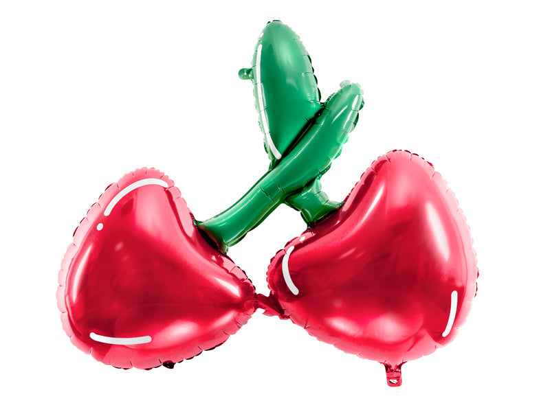 Ballon à l'hélium cerise vide 88cm