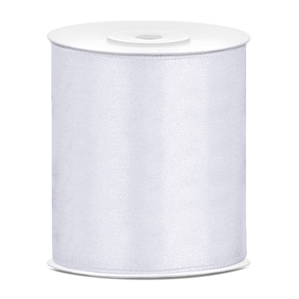 Ruban Satin Blanc 100mm 25m