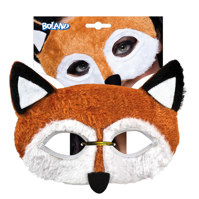 Demi-masque Renard en peluche