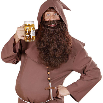Fausse barbe brune longue
