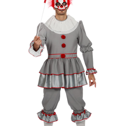 Costume de clown Gris