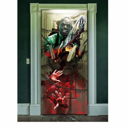 Poster Halloween Tronçonneuse 1.8m