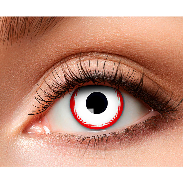 Lentilles de couleur Psycho White Red