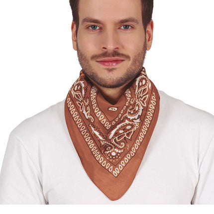 Écharpe de cow-boy marron