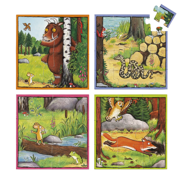 Puzzle 4 en 1 du Gruffalo