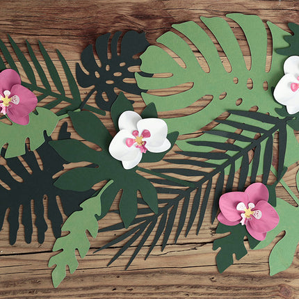 Ensemble de décoration Hawaii Feuille de palmier 21 pièces