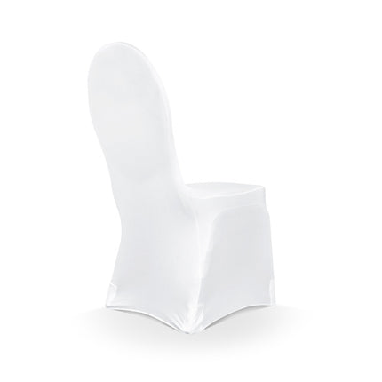 Housse de chaise élastique blanche