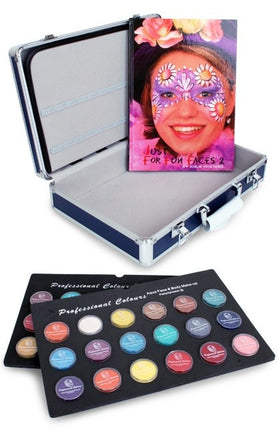 Trousse de maquillage PXP 36 X 10 grammes dans un plateau + livre de maquillage