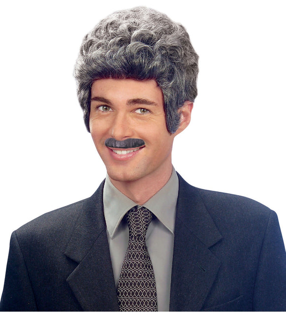 Fausse moustache grise
