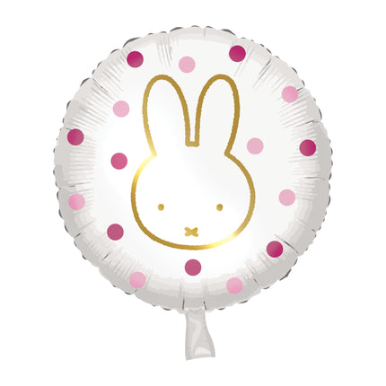 Ballon à l'hélium Miffy rose vide 45cm